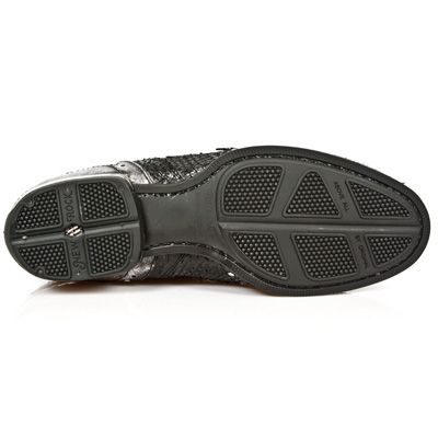  M.2715-C5 PITON NEGRO ITALI NEGRO BOX PLANE SNOT TACON ACERO New Rock M.2715-C5  7