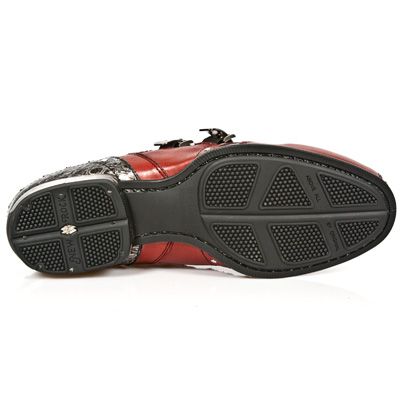 Туфли M.2715-C9 NOMADA ROJO BOX PLANE COCO RED PLATA SNOB T ACERO New Rock M.2715-C9 Изображение 7