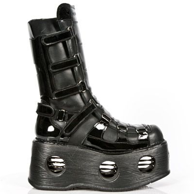  M.309 ITALI NEGRO, CHAROL NEGRO LISO, NEW SPACE New Rock M.309-C4  2