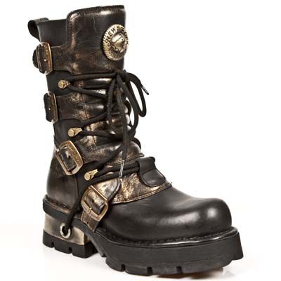  M.373-C40 ITALI NEGRO BOX OROMANE PLANING NEGRO NEW M3 ORO O New Rock M.373-C40  3
