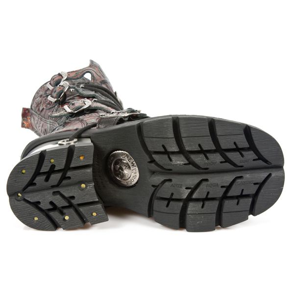  M.373-QS1 VINTAGE FLOWER ROJO, PLANING NEGRO M8 ACERO New Rock M.373-QS1  7