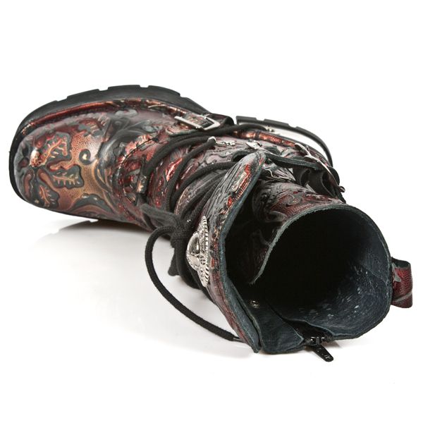  M.373-QS1 VINTAGE FLOWER ROJO, PLANING NEGRO M8 ACERO New Rock M.373-QS1  8