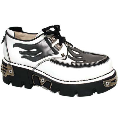 387 ANTIK BLANCO Y ACERO REACTOR NEGRO TOBERAS New Rock M.387-C3  1