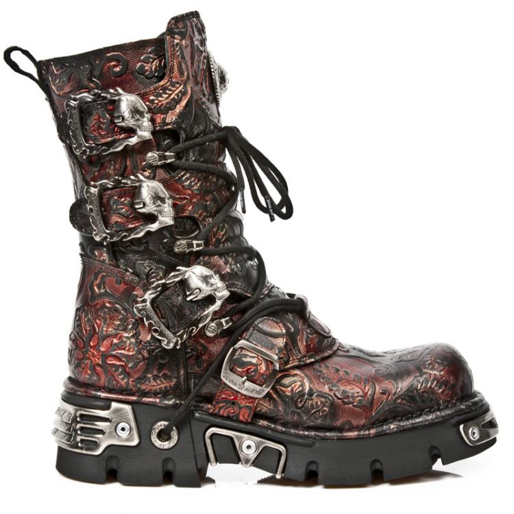  M.391-S6 VINTAGE FLOWER ROJO, REACTO NEGRO TOBERAS New Rock M.391-S6  1