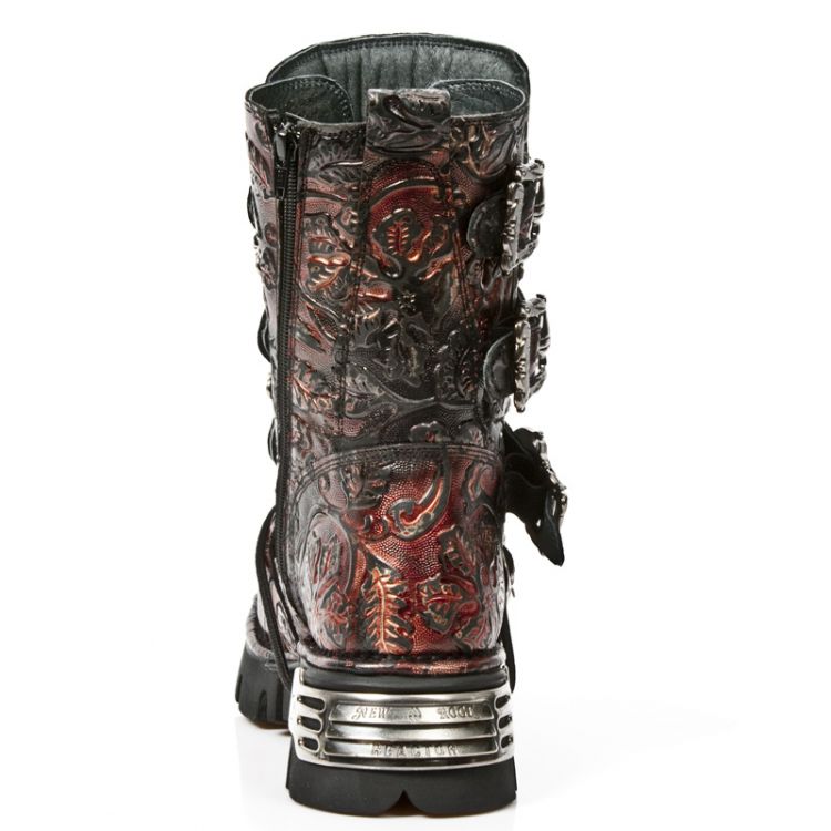  M.391-S6 VINTAGE FLOWER ROJO, REACTO NEGRO TOBERAS New Rock M.391-S6  6