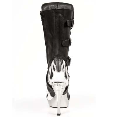  M.5291-S13 ITALI NEGRO BOX BLANCO PL ACERO TACON AGUJA New Rock M.5291-S13  6