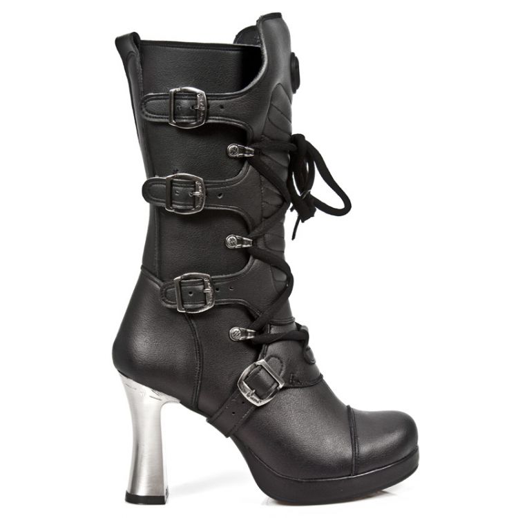  M.5815-VC10 VEGAN NEGRO PLATAFORMA GOTH TACON ACERO New Rock M.5815-VC10  2