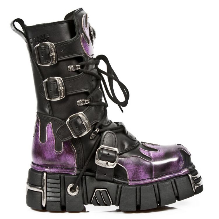  591 ITALI NEGRO ANTIC FUEGO LILA TOWER NEGRO New Rock M.591-C1  2