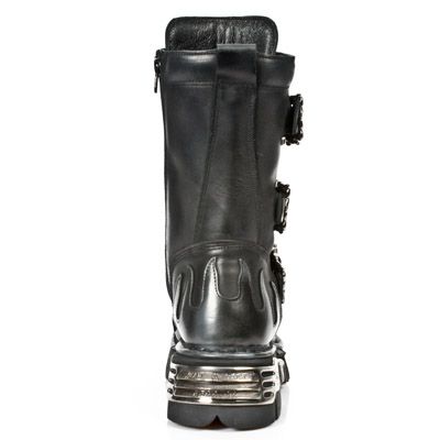  M.711-C10 ITALI NEG PULIK ACERO BOX PLANE, REACTOR NEGRO TOB New Rock M.711-C10  6