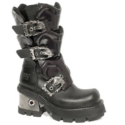  746 ITALI NEGRO Y ANTIC MORADO, PLANING NEGRO M8 ACERO New Rock M.746-S1  1