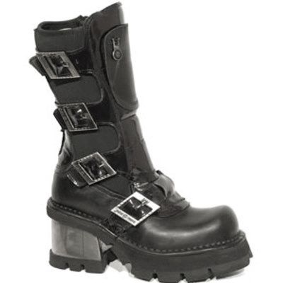  M.747-R10 PULIK NEGRO Y LYCRA NEGRO, PLANING NEGRO M8 ACERO New Rock M.747-R10  1