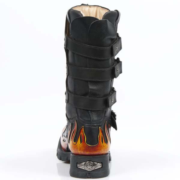  M.7603-R1 ITALI NEGRO Y PULIK FUEGO, MOTORCYCLE NEGRO New Rock M.7603-R1  6