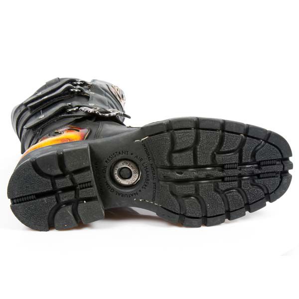  M.7603-R1 ITALI NEGRO Y PULIK FUEGO, MOTORCYCLE NEGRO New Rock M.7603-R1  7
