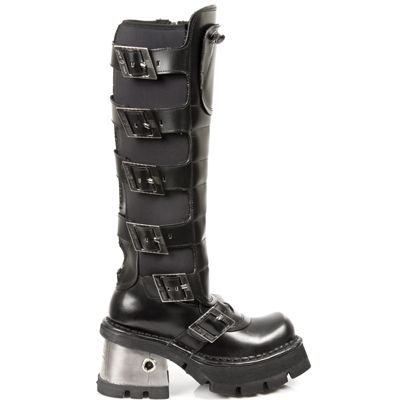  771 PULIK NEGRO Y LYCRA NEGRA, PLANING NEGRO M8 ACERO New Rock M.771-C1  2