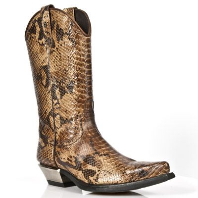  M.7800-C1 SNAKE CUERO WEST NEGRO ACERO TACON ACERO New Rock M.7800-C1  3