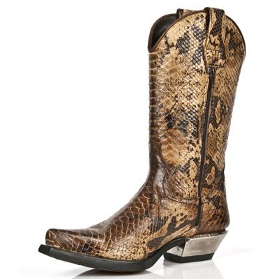  M.7800-C1 SNAKE CUERO WEST NEGRO ACERO TACON ACERO New Rock M.7800-C1  5