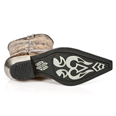  M.7800-C1 SNAKE CUERO WEST NEGRO ACERO TACON ACERO New Rock M.7800-C1  7