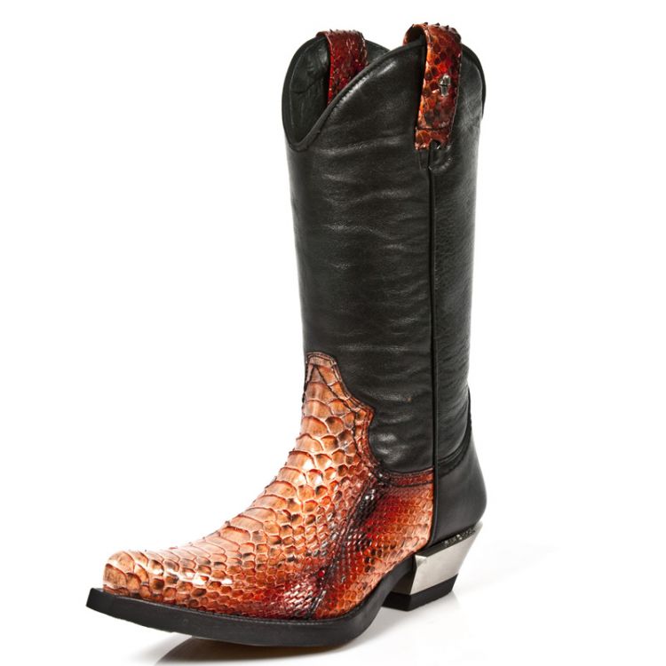  M.7800PT-S1 PYTHON RETICULATUS ORANGE, NOMADA NEGRO, WEST New Rock M.7800PT-S1  3