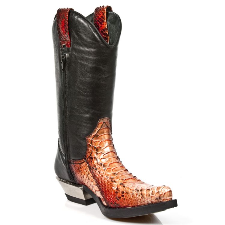  M.7800PT-S1 PYTHON RETICULATUS ORANGE, NOMADA NEGRO, WEST New Rock M.7800PT-S1  5