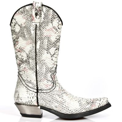  M.7802-C6 PITON BLANCO NEGRO WEST NEGRO ACERO TACON ACERO New Rock M.7802-C6  1