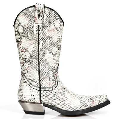  M.7802-C6 PITON BLANCO NEGRO WEST NEGRO ACERO TACON ACERO New Rock M.7802-C6  2