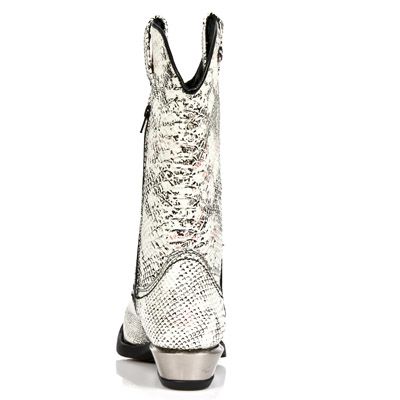 M.7802-C6 PITON BLANCO NEGRO WEST NEGRO ACERO TACON ACERO New Rock M.7802-C6  6