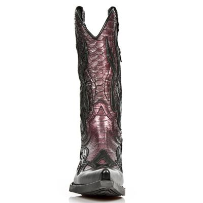 M.7921-C15 NOMADA NEGRO SERPENTE MAKI LILA WEST NEGRO ACERO New Rock M.7921-C15  4