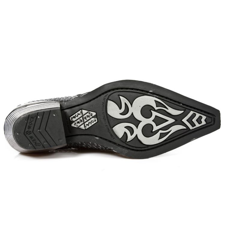  M.7934PT-C3 SERPENTE MAKI LILA WEST NEGRO ACERO TACON DALLAS New Rock M.7934PT-C3  7