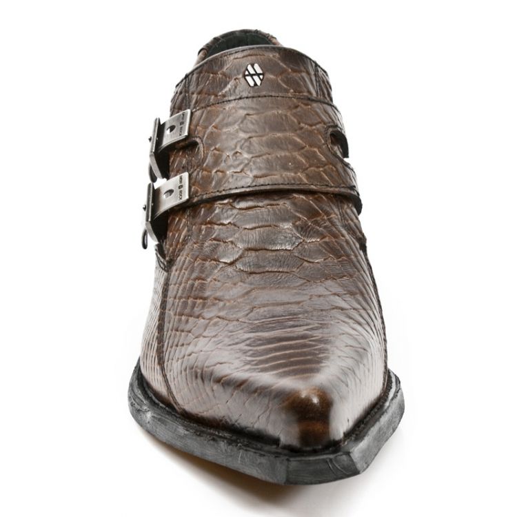 M.7934PT-C4 PITON MARRON WEST NEGRO ACERO TACON DALLAS ACERO New Rock M.7934PT-C4  4