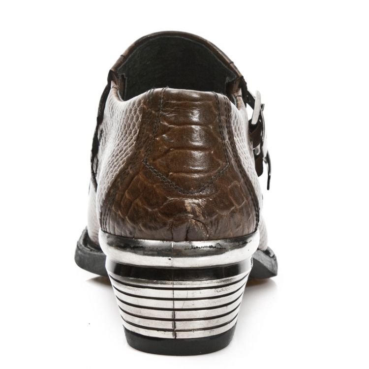 M.7934PT-C4 PITON MARRON WEST NEGRO ACERO TACON DALLAS ACERO New Rock M.7934PT-C4  6
