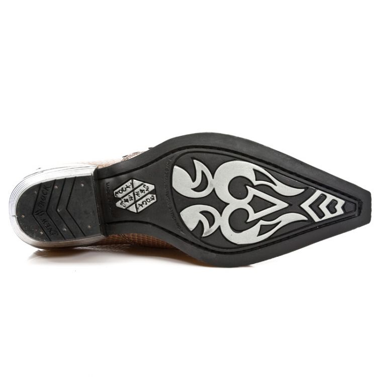  M.7934PT-C4 PITON MARRON WEST NEGRO ACERO TACON DALLAS ACERO New Rock M.7934PT-C4  7