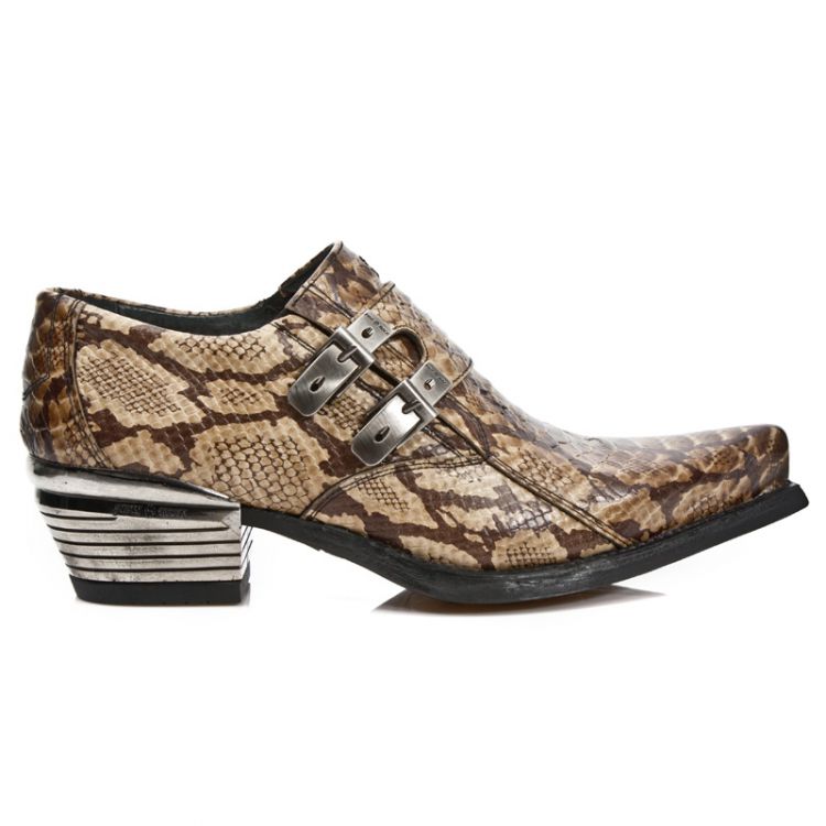 M.7934PT-C5 SNAKE CUERO WEST NEGRO ACERO TACON DALLAS ACERO New Rock M.7934PT-C5  2