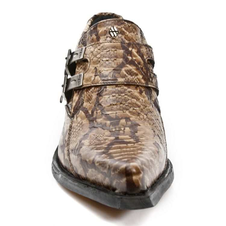  M.7934PT-C5 SNAKE CUERO WEST NEGRO ACERO TACON DALLAS ACERO New Rock M.7934PT-C5  4