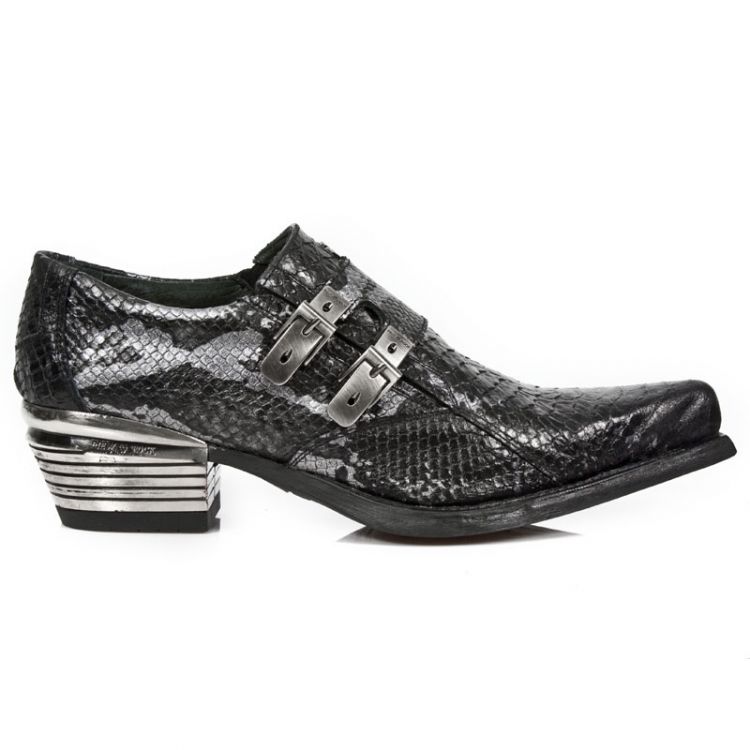 M.7934PT-C9 SNAKE GRIS WEST NEGRO ACERO TACON DALLAS ACERO New Rock M.7934PT-C9  1
