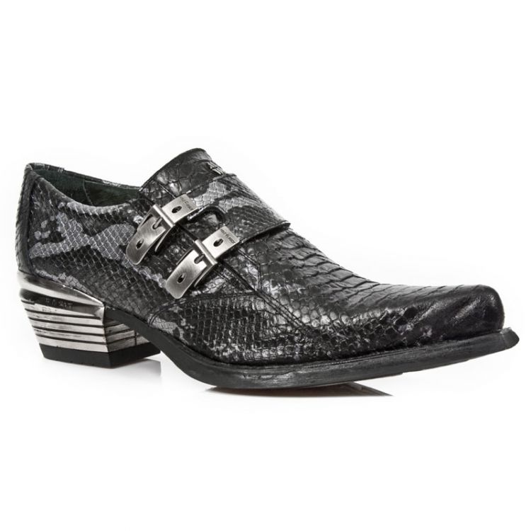  M.7934PT-C9 SNAKE GRIS WEST NEGRO ACERO TACON DALLAS ACERO New Rock M.7934PT-C9  3