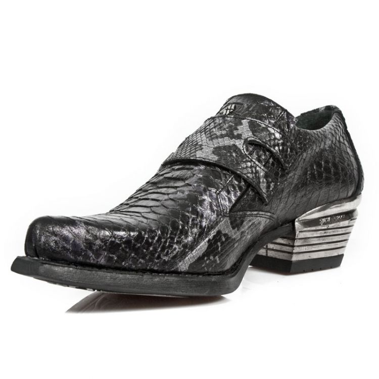  M.7934PT-C9 SNAKE GRIS WEST NEGRO ACERO TACON DALLAS ACERO New Rock M.7934PT-C9  5