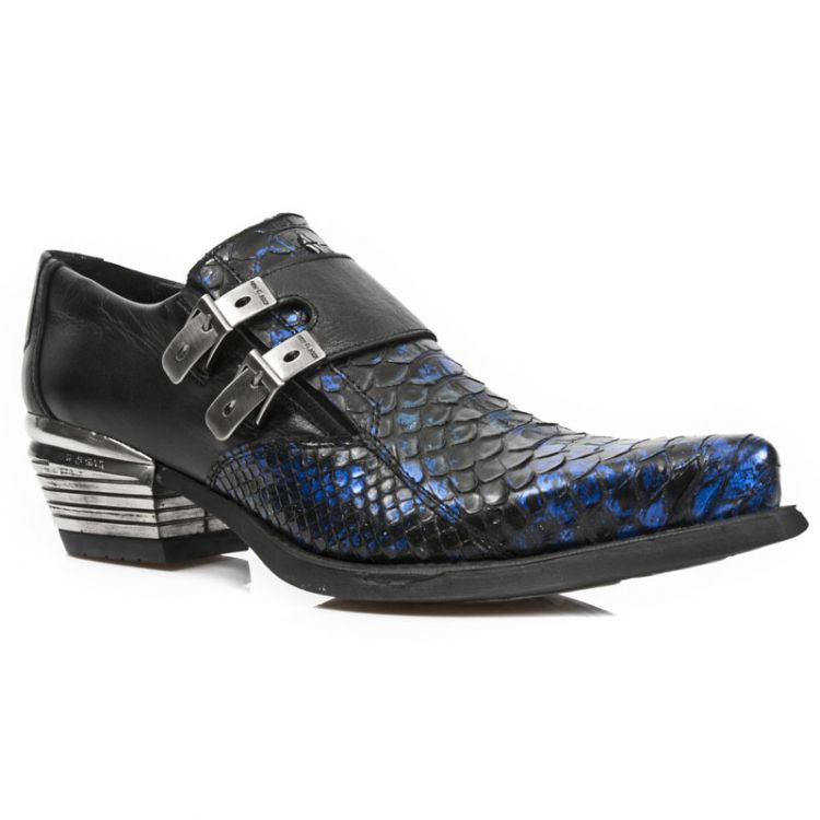  M.7934PT-S6 PYTHON RETICULATUS AZUL-METAL, NOMADA NEGRO, DAL New Rock M.7934PT-S6  3