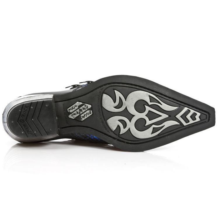  M.7934PT-S6 PYTHON RETICULATUS AZUL-METAL, NOMADA NEGRO, DAL New Rock M.7934PT-S6  7