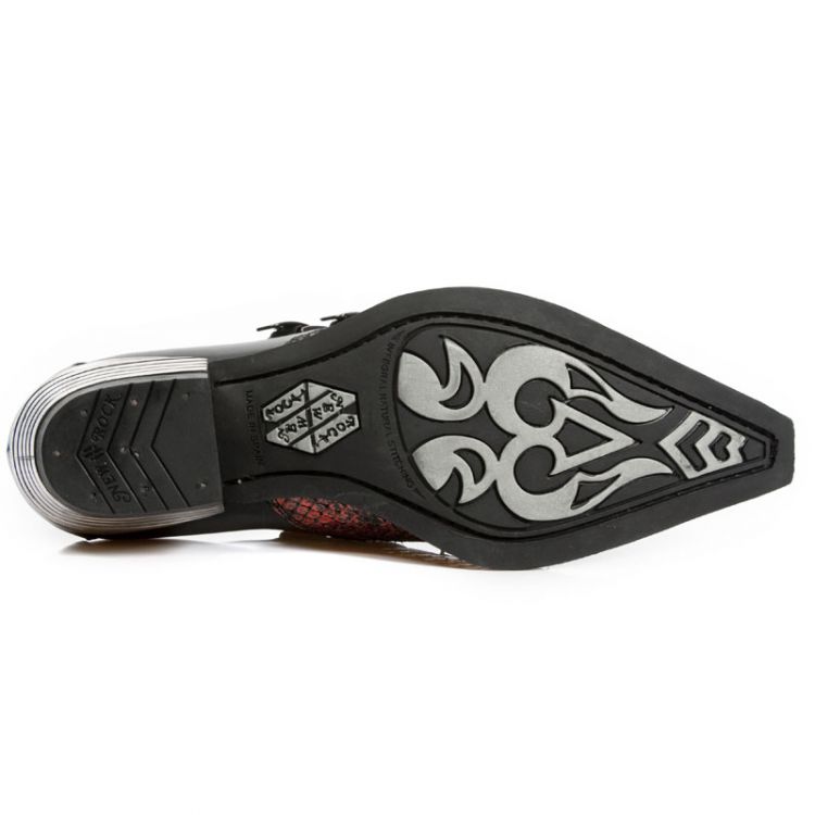  M.7934PT-S8 PYTHON RETICULATUS ROJO-METAL, NOMADA NEGRO, DAL New Rock M.7934PT-S8  7