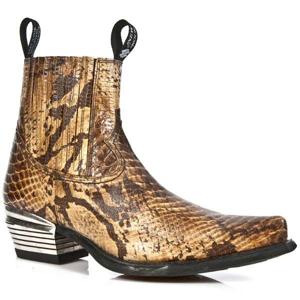  M.7953-C8 SNAKE CUERO WEST NEGRO ACERO TACON DALLAS ACERO New Rock M.7953-C8  3