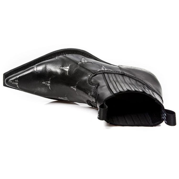  M.7953PT-S1 GRABADO BULL NEGRO-PLATA, WEST NEGRO ACERO T.DAL New Rock M.7953PT-S1  8