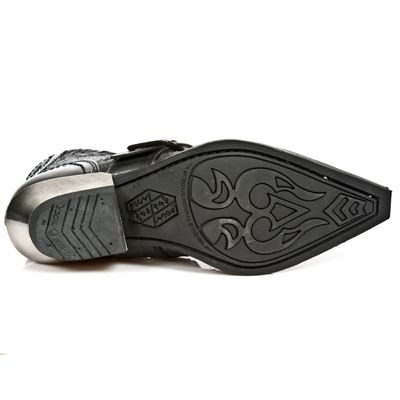  M.7958-C1 PULIK ACERO SERPENTE MAKI LILA ITALI NEGRO WEST NE New Rock M.7958-C1  7