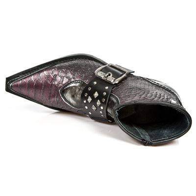  M.7958-C1 PULIK ACERO SERPENTE MAKI LILA ITALI NEGRO WEST NE New Rock M.7958-C1  8