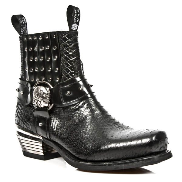  M.7959-S2 PITON NEGRO ANTIK NEGRO WEST NEGRO CUADRADO T DALL New Rock M.7959-S2  3