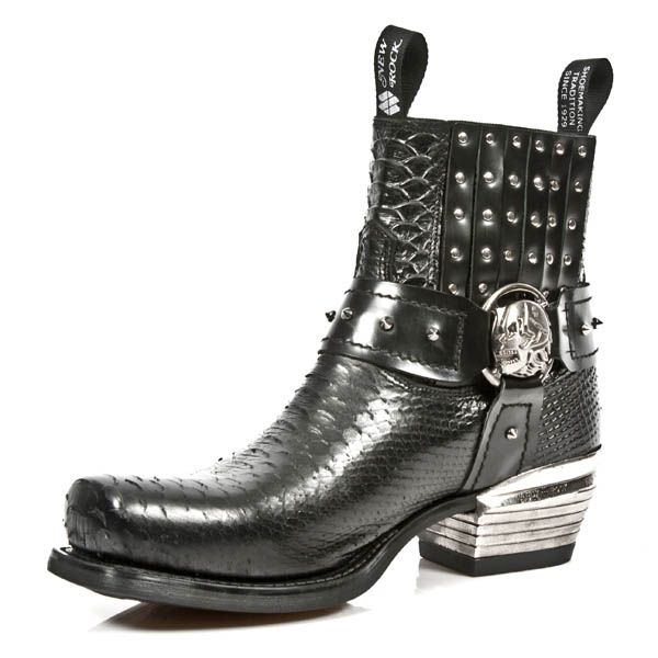  M.7959-S2 PITON NEGRO ANTIK NEGRO WEST NEGRO CUADRADO T DALL New Rock M.7959-S2  5