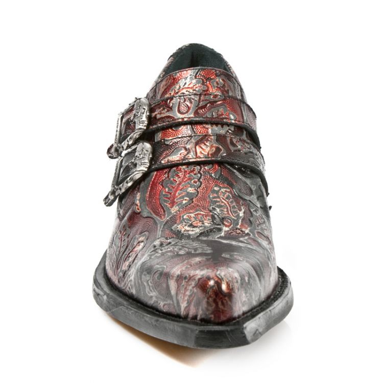  M.7960-S4 VINTAGE FLOWER ROJO, WEST NEGRO ACERO T.DALLAS New Rock M.7960-S4  4