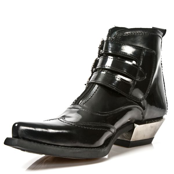  M.7971-S1 ANTIK PULIDO NEGRO, WEST NEGRO ACERO New Rock M.7971-S1  5