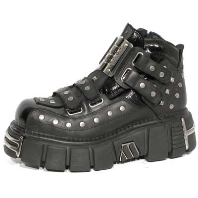  798 CHAROL NEGRO ARRUGADO ITALI NEGRO TOWER NEGRO ACERO New Rock M.798-C1  1