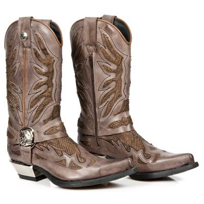  M.7991-C3 GALIA MARRON SERPIENTE MATRIX MARRON WEST NEG ACER New Rock M.7991-C3  8