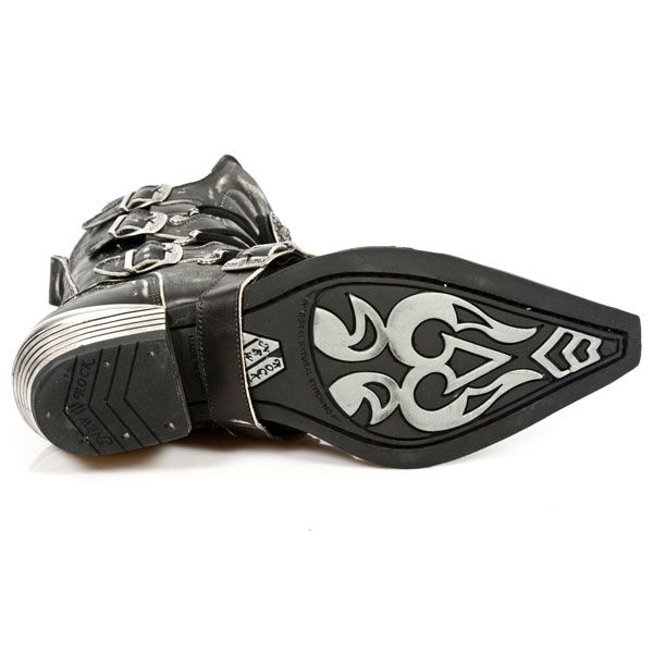  M.7993-C3 VINTAGE RASPADO NEGRO WEST NEGRO ACERO T.DALLAS New Rock M.7993-C3  7